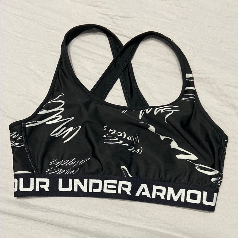 Under Armour Black Performance Sports Bra with Racerback